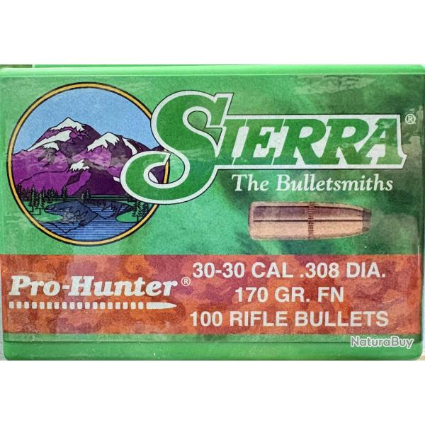 Ogives Sierra 30-30 170grs FN x100