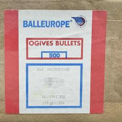 Ogives Balleurope cal 38 swc/bb 158grs dim356 x500