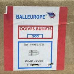 Ogives balleurope 8mm92 111grs diam 327 RN-FB x500