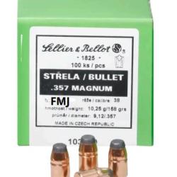 Ogives Sellier & Bellot calibre 357 Magnum FMJ x100