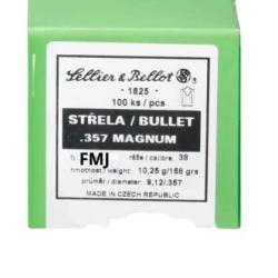 Ogives Sellier & Bellot calibre 357 Magnum FMJ x100
