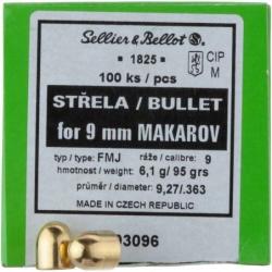 Ogives Sellier & bellot 9mm Makarov 95grs x100