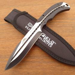 Couteau Tactique BlackField Dolphin - Acier 440  - Manche G10 - &Eacute;tui Nylon