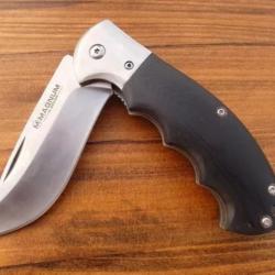 Couteau Pliant B&ouml;ker Magnum - Lame Courbe Acier 440A - Manche G10