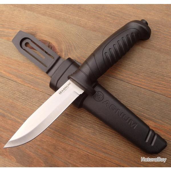 Couteau B�ker Magnum noir - acier 420A