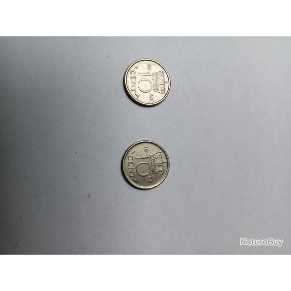 10 centimes 1948 konnincin 2 pi�ces