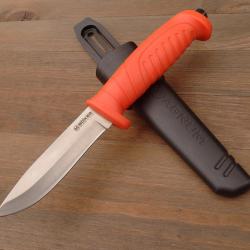 Couteau Scandinave B&ouml;ker Magnum Orange - Haute Visibilit&eacute; - Acier 420A