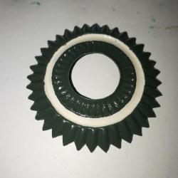 cocarde de casque &agrave; pointe  vert / blanc / vert   (25.89)