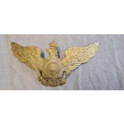 Plaque de casque a pointe,  de la garde laiton  WW1  ( L56)