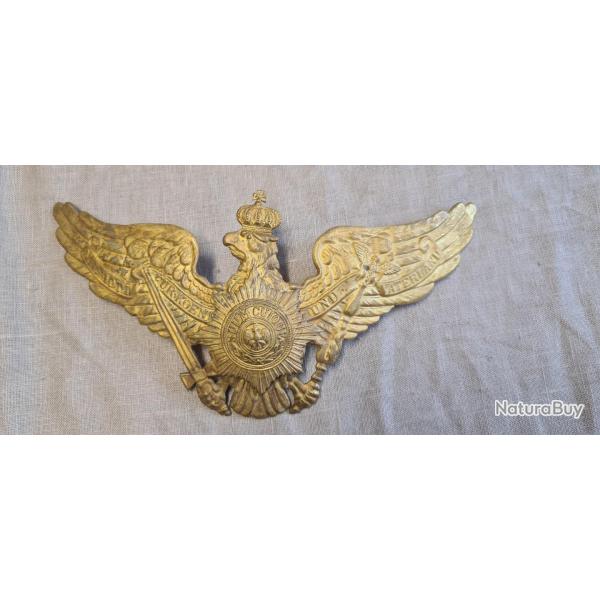 Plaque de casque a pointe,  de la garde laiton  WW1  ( L56)