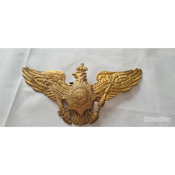 Plaque de casque a pointe,  de la garde laiton  WW1  ( L56)