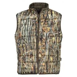 GILET DE CHASSE PERCUSSION WARM REVERSIBLE CAMOUFLAGE GHOSTH WET&COLORS TAILLE M