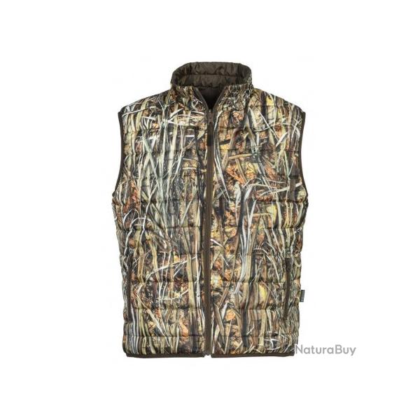 GILET DE CHASSE PERCUSSION WARM REVERSIBLE CAMOUFLAGE GHOSTH WET&COLORS TAILLE XL