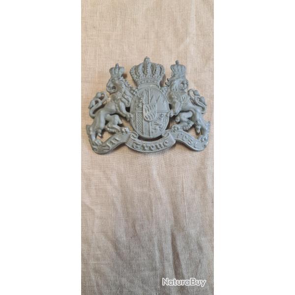 Plaque de casque a pointe,  Bavaroise fer  WW1  (1*4)