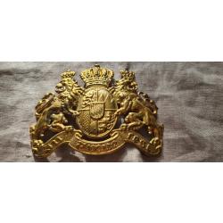 Plaque de casque a pointe,  Bavaroise laiton  WW1 (XX)