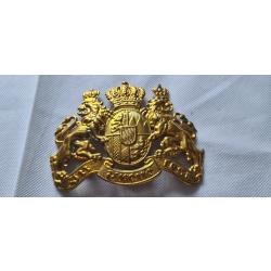 Plaque de casque a pointe,  Bavaroise laiton  WW1 (  XX )