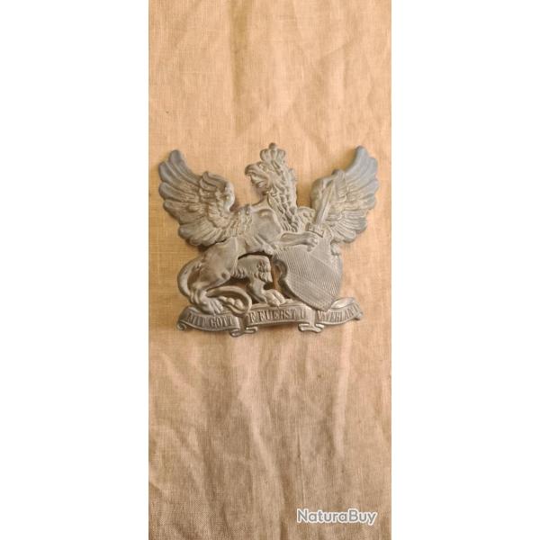 Plaque de casque a pointe,  Badoise Fer   WW1 (12345)