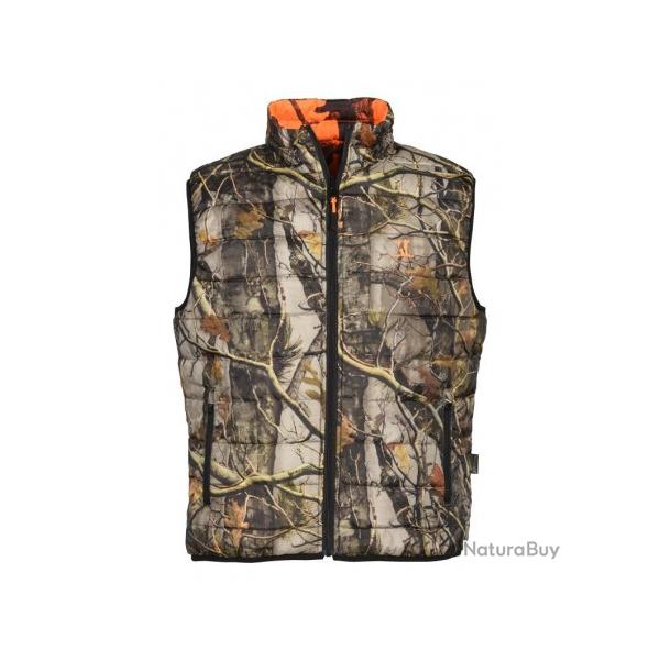VESTE DE CHASSE PERCUSSION WARM REVERSIBLE CAMOUFLAGE FORET TAILLE 2XL