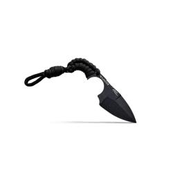 COUTEAU DE SURVIE KRILL WILDSTEER PARACORDE NOIRE LAME PLEINE