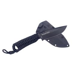 COUTEAU SKELET WILDSTEER PARACORDE NOIRE LAME NOIRE