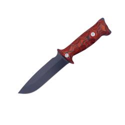 COUTEAU DE SURVIE TARASCO WILDSTEER MANCHE PAKAWOOD COCOBOLO TOXIFI&Eacute; LAME EPOXY NOIRE