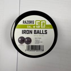 50 Balles caoutchouc m&eacute;tal Razor Gun - calibre .50