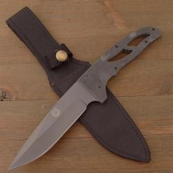 Couteau de Chasse MP9 - Full Tang Acier 420 - Manche G10