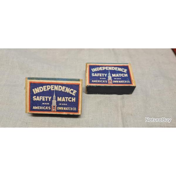 2 Boites d'allumettes  US WW2 (1234)
