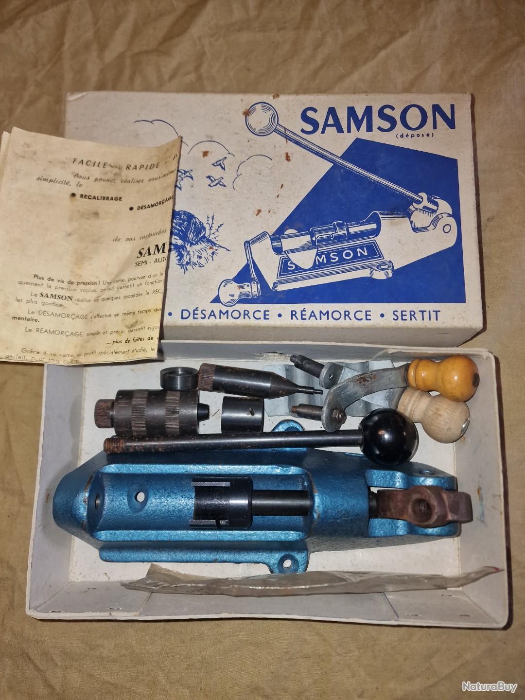 Ancien Sertisseur à Poussoir Hélicoïdal Calibre 16 - Outillage Vintage Chasse