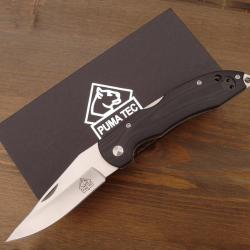 Couteau de Poche Puma TEC - Lame Satin&eacute;e Acier 420 - Manche G10 Noir
