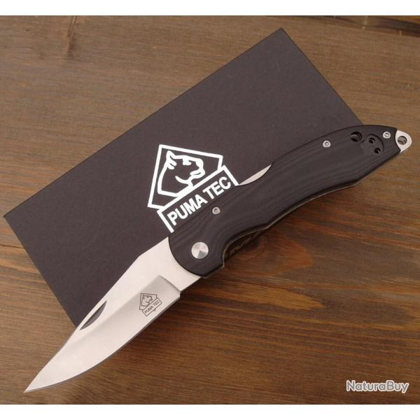 Couteau de Poche Puma TEC - Lame Satin�e Acier 420 - Manche G10 Noir