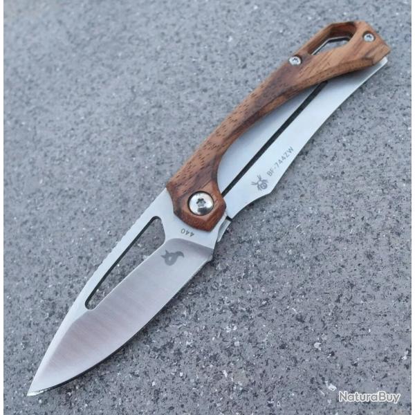 Couteau Pliant BlackFox Racli - Acier 440C - Ultra-L�ger 44g