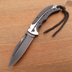 Couteau Pliant BlackField Dolphin - Lame Noire Acier 440 - Manche G10 Ergonomique