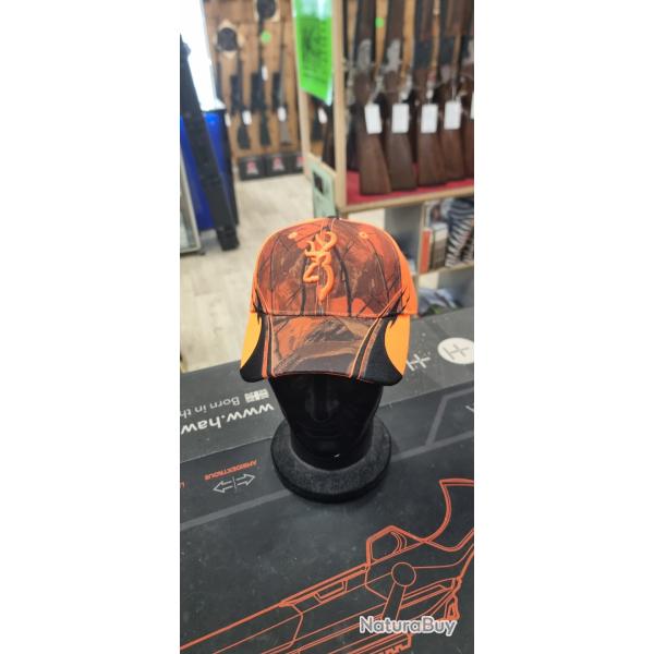 casquette Browning orange camo