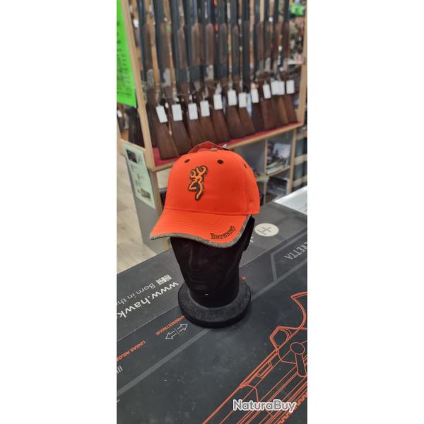 casquette Browning orange 3d