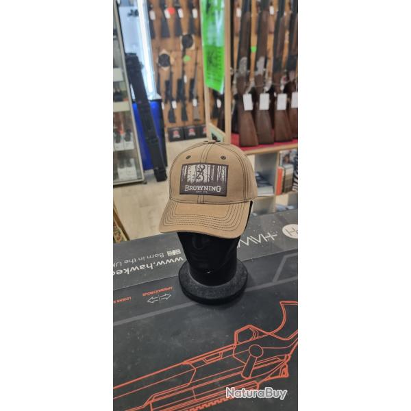 casquette Browning marron clair