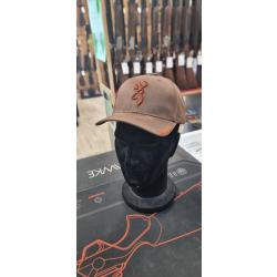 casquette Browning marron drapeau 3D