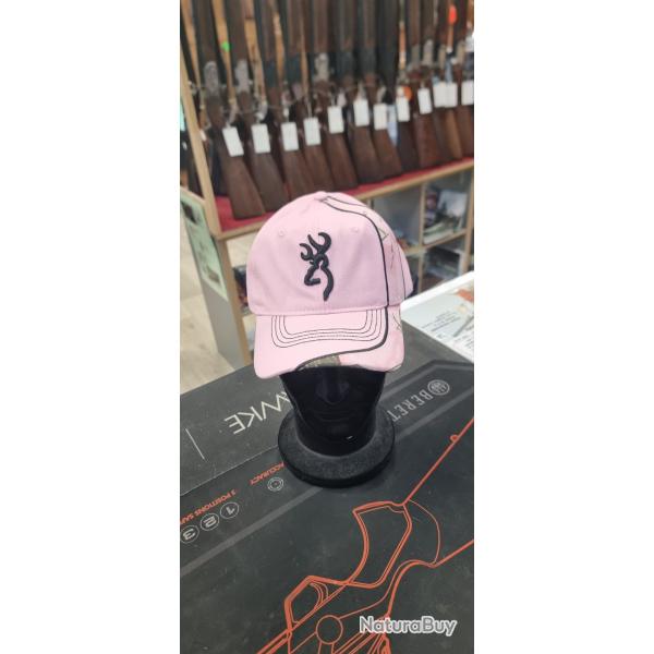 casquette Browning rose