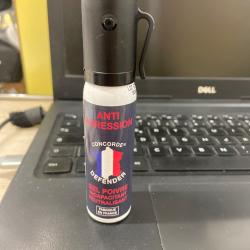 Bombe A&Eacute;ROSOL Lacrymog&egrave;ne GEL POIVRE ANTI-AGRESSION - 25 ML