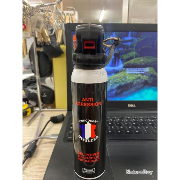 BOMBE A�ROSOL GEL POIVRE Lacrymog�ne 100 ML AVEC POIGN�E