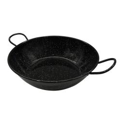 Po&ecirc;le profonde &eacute;maill&eacute;s poign&eacute;es acier lamin&eacute; &Oslash;36cm