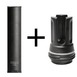 Mod&eacute;rateur de son A-TEC AR40-4 Cal.223Rem + Flash HIDER 1/2X28