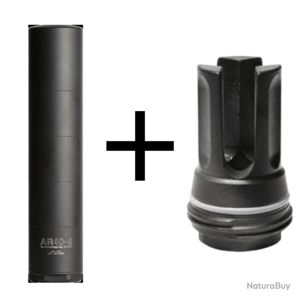 Mod�rateur de son A-TEC AR40-4 Cal.223Rem + Flash HIDER 1/2X28