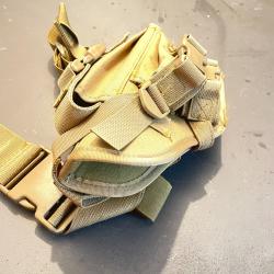 Holster de cuisse souple couleur tan pour droitier
