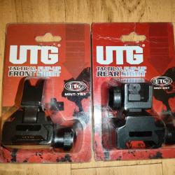 Lot Hausse et guidon UTG tactical Flip-up Front Sight