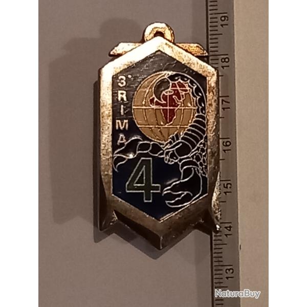 Insigne de la 4�me compagnie du 3�me r�giment d'infanterie de marine (3�me RIMa) - Centrafrique
