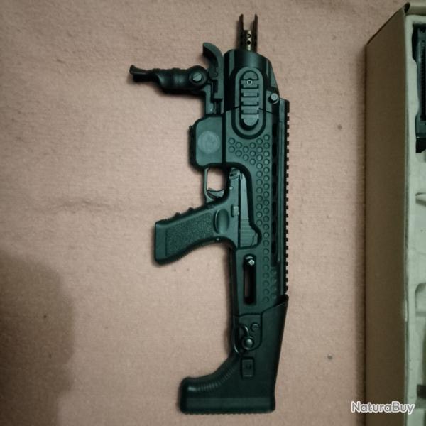 Airsoft Glock 17 ASG avec crosse APS CARIBE action combat