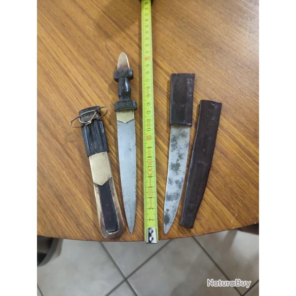 Rare deux petit poignard Touareg