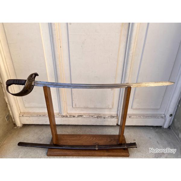 Sabre autrichien de troupe M1861 - Lame cavalerie l�g�re - 100 % originel