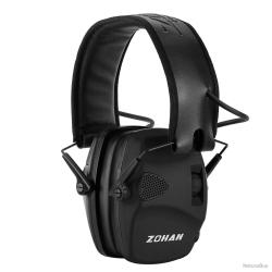 CASQUE ANTIBRUIT &Eacute;LECTRONIQUE ZOHAN - NOIR - LIVRAISON GRATUITE
